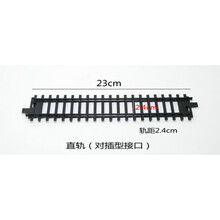 奋发火车配件轨道场景山洞铁路道口车站儿童玩具仿真电动轨道火车模型玩具 直轨 1:87大比例