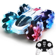 【360°横向漂移】遥控汽车特技车越野车儿童玩具男孩生日礼物 经典黑白【双电60分钟续航】