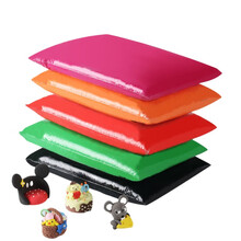 500克24色超轻粘土一斤装儿童手工彩泥橡皮泥太空泥玩具diy套餐 黑色500g克一斤装 黄色500克