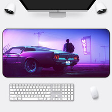 RS 游戏超大鼠标垫定制电竞卡通桌垫大号可爱动漫男女生加厚键盘垫订制 夜幕旅人 80x30cm普厚3mm