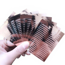 涵贝尔玫瑰金底单面双眼皮贴内双肿眼泡隐形透明色细款美目贴 梯形10张360贴