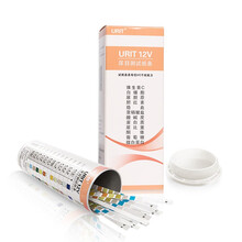 优利特 尿蛋白试纸尿糖试纸家用检测八联项便隐血蛋白尿液分析仪尿常规试纸条 尿12项 1盒*25条+25尿杯+25尿管