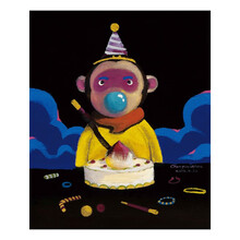 墨斗鱼艺术装饰画艺术微喷原创艺术欧客厅装饰画玄关装饰画卧室画床头画装饰画单幅装饰画竖版陈建周签名版画