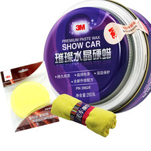 3M汽车蜡适用大众新朗逸速腾途岳途昂辉昂新帕萨特凌渡途观L探岳蔚揽CC高尔夫7探歌迈腾车蜡 【通用型】璀璨水晶硬蜡280克【含毛巾+海绵】 蔚揽/蔚领