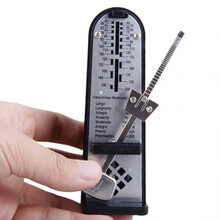 wittner迷你钢琴机械节拍器便携原装进口长笛吉他小提琴精准 酷黑色(890161)送防尘布袋