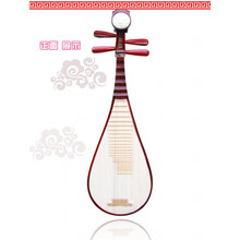 初学儿童 琵琶  乐器入门练习演奏彩绘粉色小琵琶幼儿学生 红色儿p