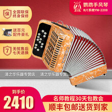 鹦鹉牌手风琴乐器120/96/60贝司斯三四排簧键盘巴扬专业演奏考级教学用琴 8贝司B/C系统YW2208-咨询备注颜色 黑色