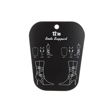 撑靴器 加厚塑料弹力靴撑片撑鞋器长筒定型片靴子支撑架鞋撑子MSY 12寸黑色印花