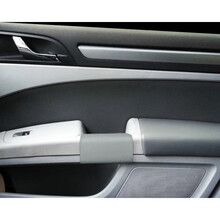 适用于斯柯达昊锐车门把手套 车内拉手套四季通用皮扶手保护套车门护套 昊锐专用灰色把套