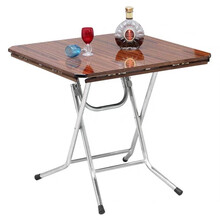 京挚 折叠方圆桌 折叠餐桌 折叠桌 桌子 简易家用饭桌 麻将桌 方圆两用大圆桌方桌 喷涂桌腿 JZ-260折叠方圆桌（直径0.96米喷涂腿）