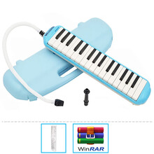 SUZUKI铃木口风琴32键小学生演奏mx37D初学者MX32D儿童37键口吹琴 STUDY32C+键盘贴