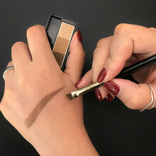 朗颜眉刷斜角刷一支装貂毛混小马毛化妆刷毛软硬毛眉粉刷初学者修眉画眉斜头眉梳眉毛刷螺旋初学者眉粉刷 J36斜角眉刷（貂毛混小马毛） 适合勾勒眉形