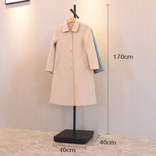 【中国风】服装店展示架落地式组合套装铁艺挂衣服架子侧挂正挂 A款正挂40*170