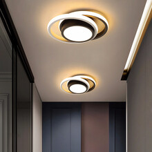 尊光 过道灯走廊灯吸顶灯简约现代创意个性艺术北欧灯具卧室门厅灯客厅餐厅厨房入户灯玄关灯阳台灯衣帽间灯 圆形直径27cm【三色19W】