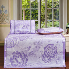 伊兰（YILAN)紫韵凉席YL-2019具有光滑凉爽、透气、抗静电、色彩绚丽等特点