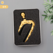 SUPERELEMENT变调夹 民谣吉他变调夹金属电吉它变音夹尤克里里古典通用配件男女通用调音器夹子 金色+刻字