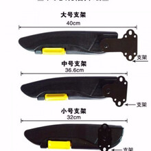 大货车汽车座椅扶手肘托通用扶手箱有效缓解司机疲劳免打孔 长支架40CM 黑色皮革款 右