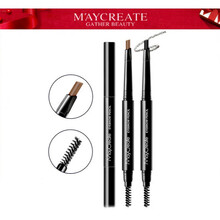 MAYCREATE健美创研炫目睛彩双头眉笔持久防水防汗不脱妆不易掉色 经典款08#棕色