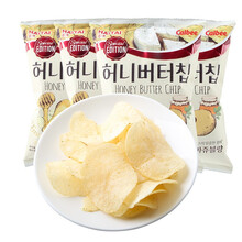 【张艺兴同款】韩国进口海太蜂蜜黄油薯片进口薯片向往的生活进口零食蜂蜜黄油土豆片网红膨化零食品休闲宿舍 奶酪味60g*4袋