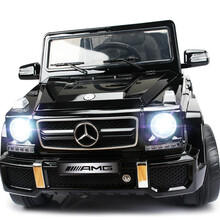 贝瑞佳 BeRica 奔驰大G四驱授权婴儿童电动车遥控四轮越野汽车男女小孩玩具车可坐人宝宝童车摇摆黑色