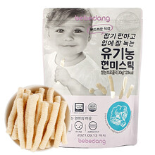 韩国进口 bebedang贝贝团米饼 宝宝大米饼饼干 胚芽米饼糙米条米圈泡芙条宝宝零食小吃 胚芽糙米条(西兰花味)临期特价