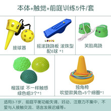 儿童感统本体训练器材套装家庭早教室内统感康复平衡运动玩具全套 前庭本体触觉5件套