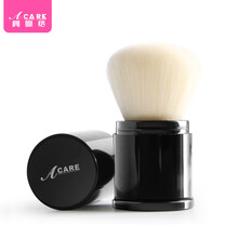 阿嚓热 伸缩腮红刷子散粉高光胭脂蜜粉化妆刷套装便携 经典黑+白伸缩款1支 人造纤维