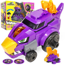 灵动创想百兽总动员合体变形机甲玩具变形机器人男孩拼装组装玩具生日礼物7合体大套装 百兽核心机甲系列-石岩兽