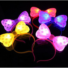 发光小玩具戒指灯小礼物儿童玩具 灰色 发光蝴蝶发箍