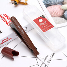 moke夹板直发卷发棒小型空气刘海迷你型韩国便携式学生短发夹板KENUOZI 咖啡色