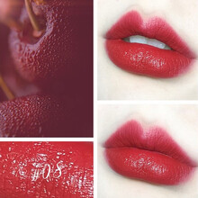 FLORTTE/花洛莉亚奶思唇膏笔哑光丝绒雾面口红笔秋冬流行色唇笔丝滑柔雾浓郁显色 N08多汁樱桃