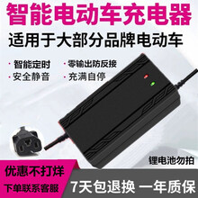 适用于 新蕾电动车充电器电动的充车器48V12A通用新蕾台邦绿能金彭电动三轮车60v20A充电器 铅酸48V20T型号通用