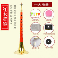 唢呐 初学演奏级唢呐D调门齐全红木乌木送到手就吹 红木D黄碗+6