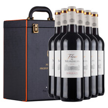 法国原瓶进口红酒波尔多AOC干红葡萄酒蒙黛莉之花750ml/支 整箱六支礼盒裝