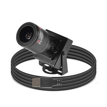 USB广角手动变焦工业高清摄像头1080P免驱安卓台式ATM树莓win HF868(2.8-12mm120帧)3M