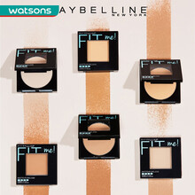 【屈臣氏】美宝莲定制柔雾粉饼8.5克 定妆修容控油遮瑕干粉饼散粉保湿持久彩妆 100