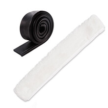 优利洁 擦玻璃神器刮洗擦窗清洁保洁工具配件 玻璃刷刮水器备件 45cm胶条+35cm涂水布