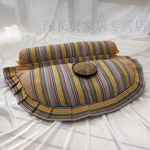 多功能艾草颈椎枕头修复颈椎专用艾草枕头护颈椎枕头颈椎修复枕头 YX米黄芯艾草枕
