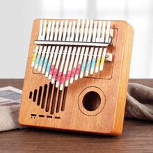 LAOLANR乐器 拇指琴 17音卡林巴琴 相思木卡琳巴琴 手指琴 双指琴乐器 单面板拇指琴 SYJ17-原木色