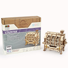 乌克兰ugears木制stem玩具科学实验套装机械模型8-14岁趣味物理力学diy自制器材木质积木 计数器