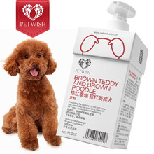 宠愿PETWISH狗狗沐浴露螨虫除臭成幼犬洗澡沐浴液持久留香亮毛宠物香波小许医生 棕色泰迪500ml