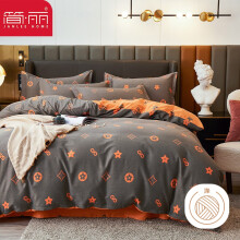 简丽（janlee）亲肤四件套床上用品双人套件床单被单被罩枕套1.5/1.8米床 梦幻