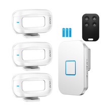 CACAZI/卡佳斯 M88 三拖一 智能无线分体式欢迎光临小卖铺进门叮咚提醒门铃白天看店晚上防贼 3感应器+1接收器+1遥控器(送电池