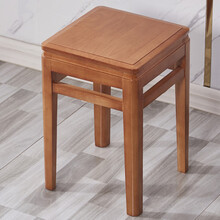 古筝凳古琴凳 全实木四方凳子现代中式餐桌凳板凳家用椅子饭店坐凳古筝凳可叠放 柚木色双档(45厘米)