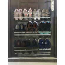 免钉防盗门粘贴置物后挂式鞋架收纳简易寝室小户型墙壁挂式客厅 白色长63CM两层包邮