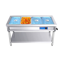 昊丰 HaoFeng SFT-1 饭店快餐店保温餐台商用不锈钢保温售饭台【4格4盒】