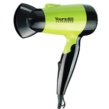永日YongRi 学校宿舍家用旅游出差吹风机500W小巧便携可折叠吹风机 绿色 6622