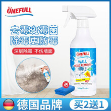 ONEFULL德国品牌墙体除霉清洁剂 墙面发霉清除防霉剂神器家用祛霉喷雾去霉斑霉菌清洁剂 墙体除霉清洁剂（500g）