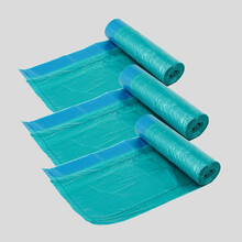 北杉抽绳垃圾袋 家用加厚手提式大号自动收口垃圾袋 分类垃圾桶束口袋厨房抽绳式手提袋 3卷60只装 【45*55cm】加厚抽绳束口垃圾袋