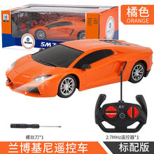 儿童玩具遥控车可充电遥控汽车漂移赛车遥控耐摔玩具男孩生日礼物 礼品盒+四通兰博基尼【橙色】 【高配版】